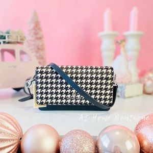 👜 MICHAEL KORS 🌺Jet Set Small Houndstooth Printed Calf Hair Smartphone